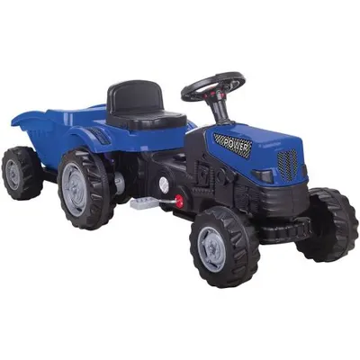 Tractor cu pedale si remorca Pilsan Power with Trailer blue