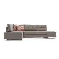 Coltar extensibil MANAMA, colt stanga, crem, 280x206x85 cm