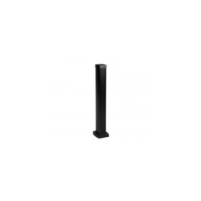 Snap-on mini-column - 1 compartiment 2 sides - inaltime 0.68 m - aluminiu body - PVC capacs - negru finish