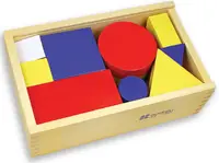 Cubulete din lemn Andreu toys - Forme si culori