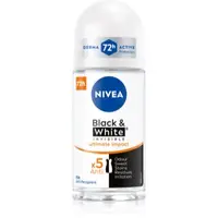 NIVEA Invisible Black & White Ultimate Impact deodorant roll-on antiperspirant pentru femei