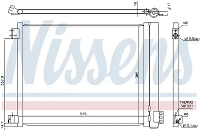 Radiator aer conditionat AC cu uscator potrivit NISSAN MICRA IV 1.2 05.10