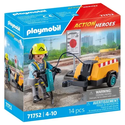 Playmobil PM71752 Muncitor cu ciocan demolator