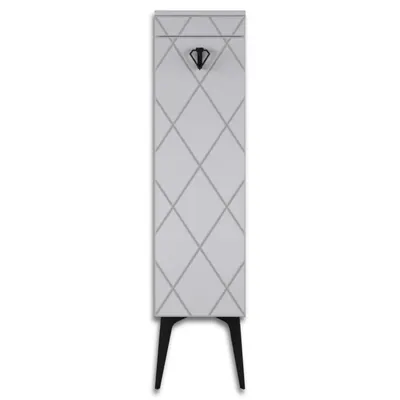 Dulap soldat baie Cosmos alb 35x145 cm