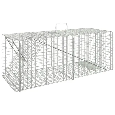 Gossi capcana pentru animale 64,5x25x26,5 cm, fier galvanizat