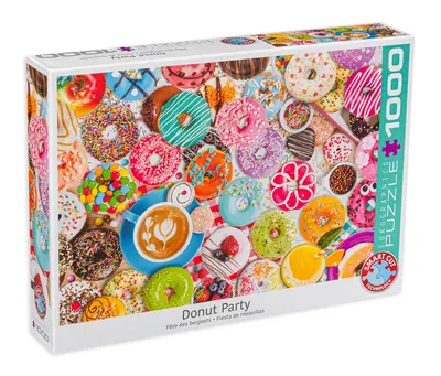 Puzzle Eurographics din 1000 de piese - Donut Party