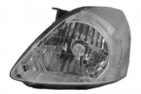 Far fata Stanga (H4, electric, manual, fara motoras, culoare insert: argintiu, culoare semnalizator: transparent) potrivit HYUNDAI MATRIX