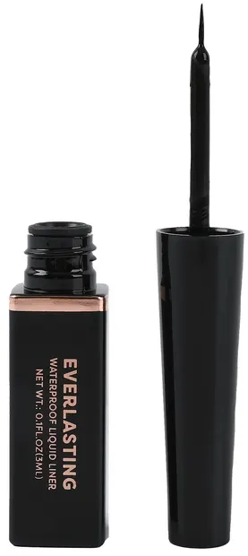 Profusion Cosmetics Eyeliner lichid rezistent la apă Everlasting, Midnight Black, 3 ml