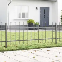 vidaXL Gard de Grădină WOERDEN 6 buc. 10,2 x 0,6 m Gri