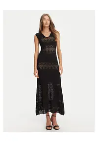 Rochie tricotata - de dama - negru