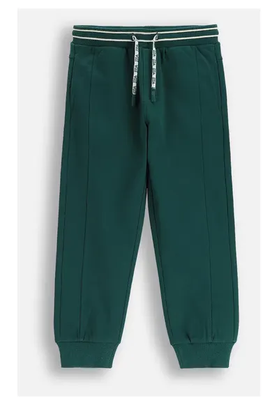 Pantaloni sport pentru copii - ZC5120201ABK - bumbac - cu captuseala interioara - verde
