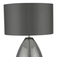 Veioza Rain Table Lamp Smoked Glass With Shade