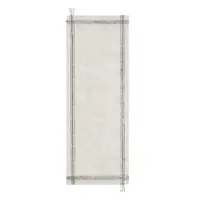 Covor tip traversă crem lavabil/țesut manual din bumbac 80x230 cm Cuisine Natural – Lorena Canals
