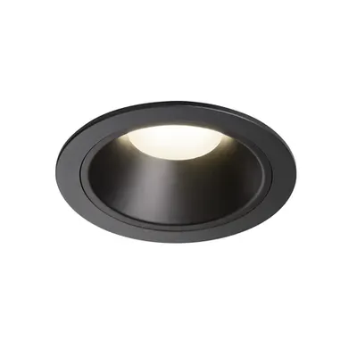 Spot incastrat, NUMINOS XL Ceiling lights, black Indoor LED recessed ceiling light black/black 4000K 20°