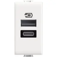 Incarcator Usb tip A+C 15W Bticino Matix AM4191AC, alb