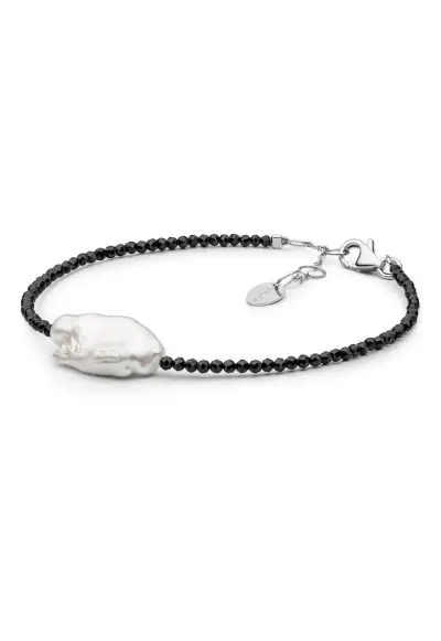 Bratara argint cu perle naturale - Rebelle