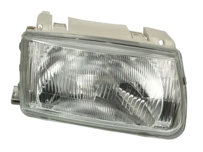 Far dreapta potrivit VW POLO 1994-1999 - (H4, electric, cu motoras, fundal argintiu)