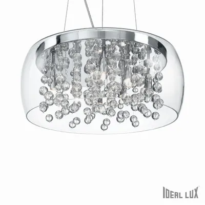 Corp de iluminat cu elemente de sticla decorativa 8x40W