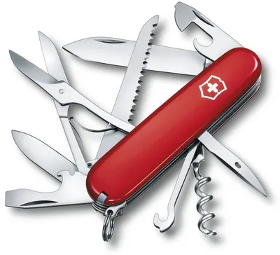 Cuțit de buzunar elvețian Victorinox – Huntsman, 15 functii, rosu