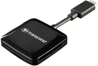 Cititor de carduri Transcend - RDC3, SD/microSD, USB-C, negru