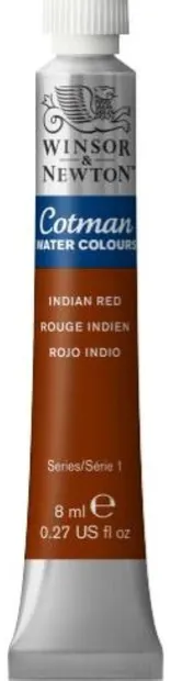 Vopsea pentru acuarelă Winsor & Newton Cotman - Indian Red, 8 ml