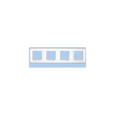 Rama ornament alba 4 posturi Legrand Cariva