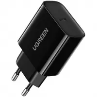 Incarcator Retea UGREEN CD137, 20W, 3A, 1 x USB-C, Negru