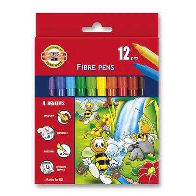 Carioci, 12 culori/set, Bees, Koh-i-noor