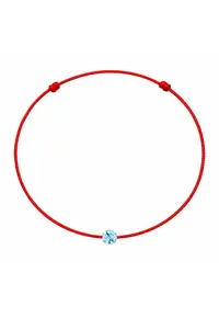 Bratara martisor decorata cu cristal Preciosa - Albastru aquamarin