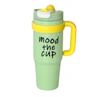Termos Mood The Cup, Otel Inoxidabil interior, cu Pai si Maner, Verde, 1000 ml,MIX14830