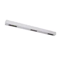 Corp iluminat TAVAN, Q-LINE ® de Luminita TAVAN, cu LED-uri de culoare GRI Montat pe suprafata INTERIOARa lumenul Plafon, 1m, BAP, Argintului, 4000K,