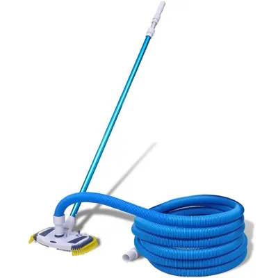 Set curatare piscina vacuum cu tub telescopic si furtun