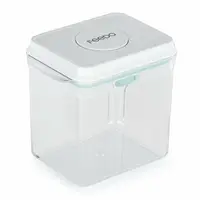 Recipient depozitare lapte praf, Feedo, 1700 ml, Capac etans, Din plastic, Fara BPA, Turcoaz