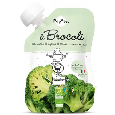 Piure cu 75% Broccoli +4/6 Luni Ecologic/Bio 120g