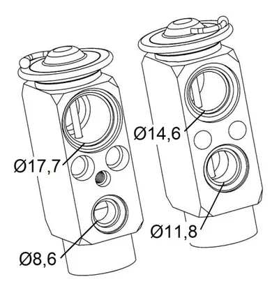 Supapa expansiune clima Ford Seat VW 86-90 Escort IV Escorta V VI 90 - Fiesta III, 89-95 Galaxy I, 95-00 Galaxy II 00