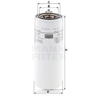 Filtru combustibil MANN-FILTER WK 970/2