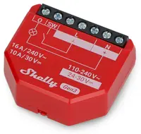 Releu smart Shelly – 1PM Gen3, roșu