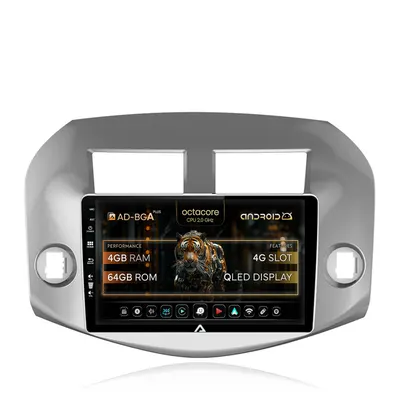 Navigatie Toyota RAV4 (2005-2013), Android, A-Octacore 4GB RAM + 64GB ROM, 10.1 Inch - AD-BGA10004+AD-BGRKIT069A