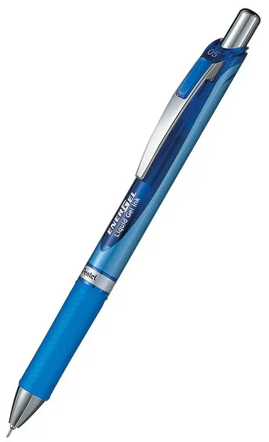 Roller automat Pentel Energel BLN 75 - 0.5 mm, albastru