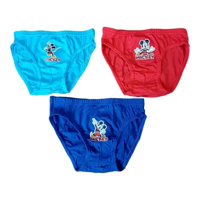 Set 3 perechi chiloți băieți, multicolor, 100% bumbac, Happy, Mickey Mouse