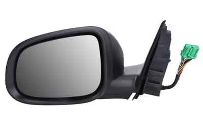 Oglinda laterala stanga electric, asferic, cu incalzire, grund, cu memorie, rabatare electrica, semnalizator, cu senzor temperatura potrivit VOLVO S80 II, V70 III 04.13-03.16