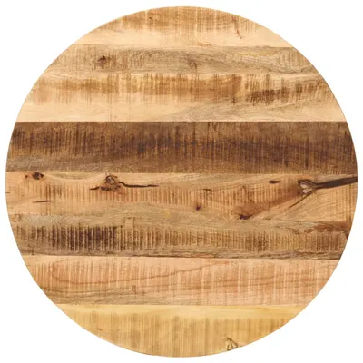 Gossi blat de masa rotund, Ø 70x3,8 cm, lemn masiv de mango brut