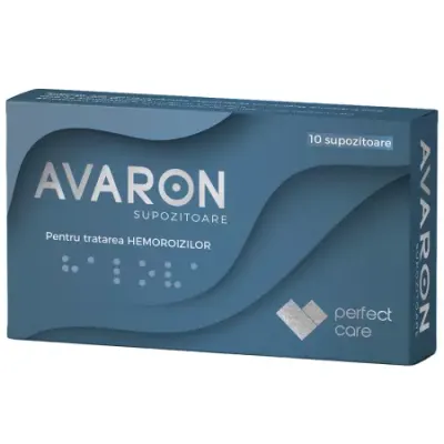 Supozitoare hemoroizi Avaron, Perfect Care Distribution | 10 supozitoare