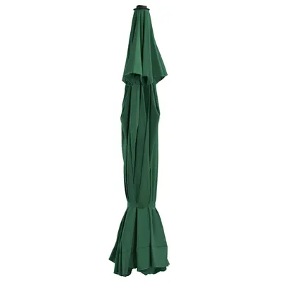 vidaXL Pânză de schimb umbrelă de soare de grădină, verde, 515 cm