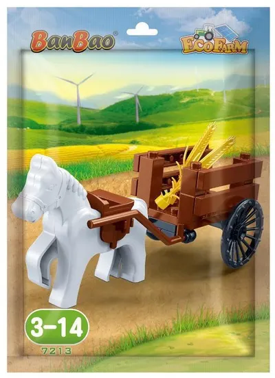 Mini set de construcții BanBao - ham de cai, 27 de piese