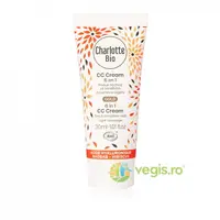 CC Cream 6in1 Gold pentru Piele Uscata si Sensibila cu Acid Hialuronic si Baobab Bio 30ml