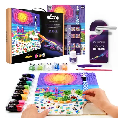 Set creativ - Sensory Art - Modelling clay 3D painting Park Guell Barcelona
