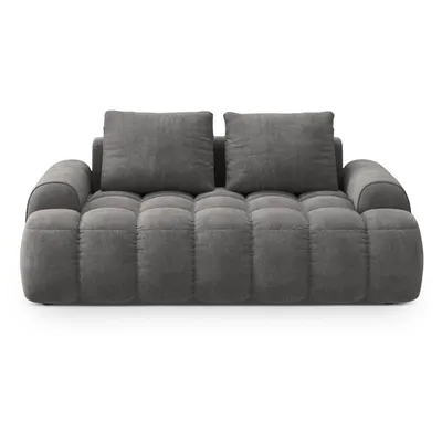 Canapea gri cu tapițerie din catifea 175 cm Linz – Cosmopolitan Design