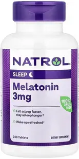 Melatonin, 3 mg, 240 tablete, Natrol