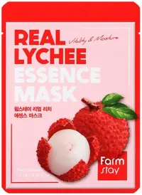 FarmStay Real Essence Mască de față folie Lychee, 23 ml